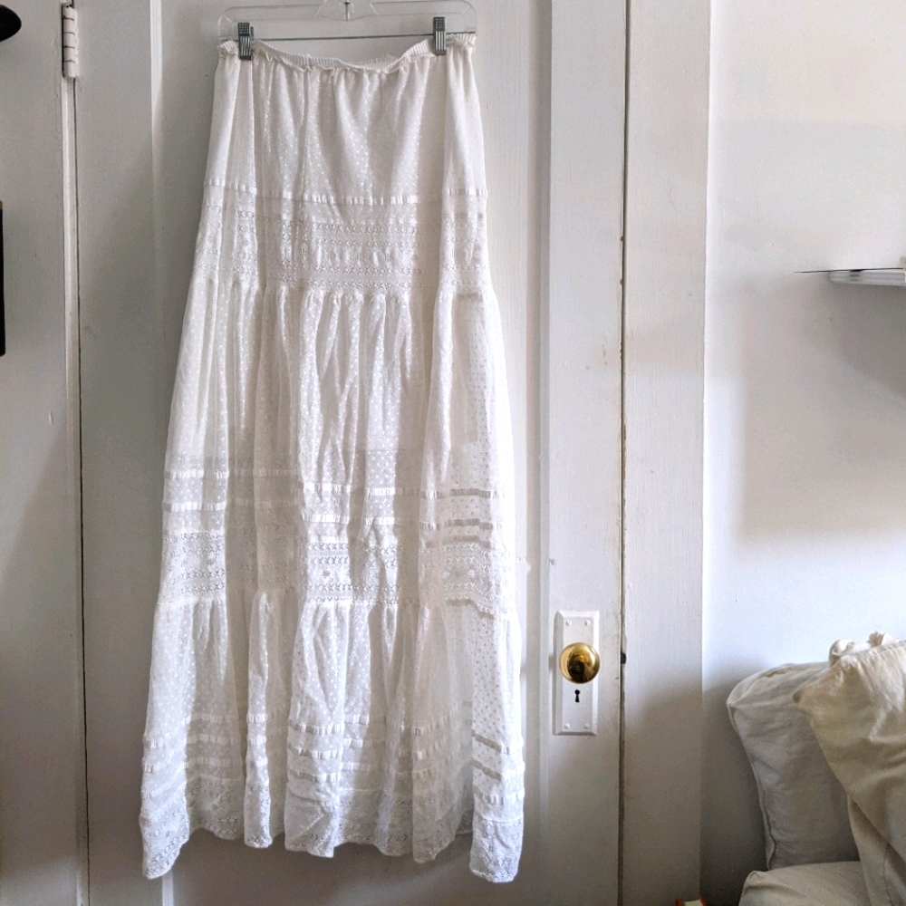 Free People Lace Maxi Skirt